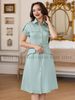  Đầm sơ mi xanh mint [MN x ND] 
