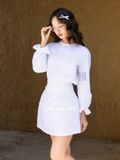  Set áo váy trắng phối ren [TÂM x ND] 