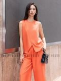  Set áo cam tà đắp quần suông [TÂM x ND] 