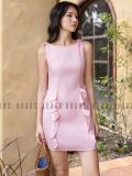  [TẶNG NÓN] Đầm hồng phối tua rua [TÂM x ND] 