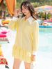  Đầm babydoll sơ mi caro vàng [TÂM x ND] 