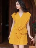  Set áo tầng vàng quần short [TÂM x ND] 