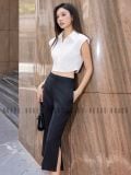  Set áo croptop trắng quần suông lửng [TÂM x ND] 