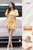  [TẶNG NÓN] Set áo váy caro tay bồng [TÂM x ND] 