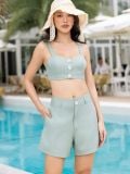  Set áo quần xanh croptop [TÂM x ND] 
