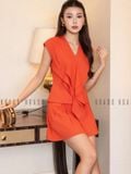  Set áo tầng cam quần short 