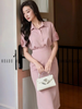  [TẶNG TÚI] Set áo váy hồng tay hoa [THẢO x ND] 