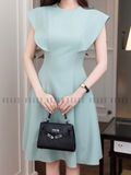  Đầm cánh tiên cổ tròn 