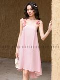  Đầm hồng phối dây hoa [TÂM x ND] 