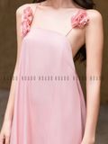  Đầm hồng phối dây hoa [TÂM x ND] 