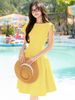  Đầm cổ thuyền dây rút vai [TÂM x ND] 