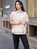  Set áo nude nhún eo quần đen [TÂM x ND] 