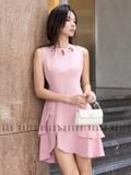  Đầm hồng phối tầng 