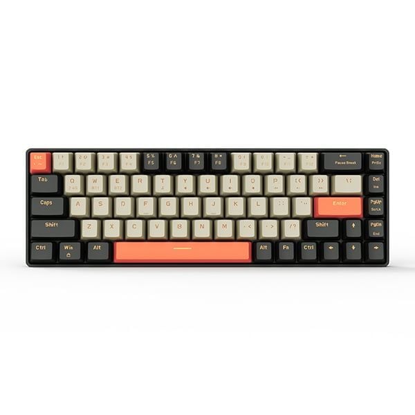  Bàn phím cơ gaming không dây E-DRA EK368L Alpha (White - Grey) 