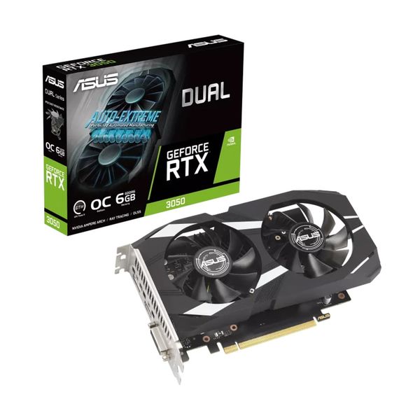  Card màn hình ASUS Dual GeForce RTX 3050 OC Edition 6GB (DUAL-RTX3050-O6G) 