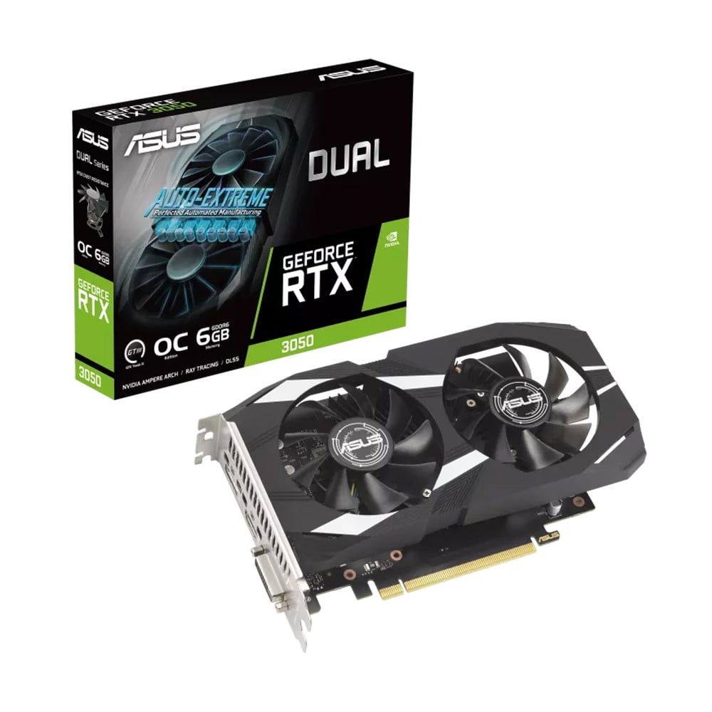  Card màn hình ASUS Dual GeForce RTX 3050 OC Edition 6GB (DUAL-RTX3050-O6G) 
