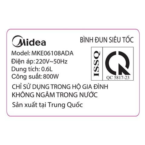  Bình đun siêu tốc MIDEA MKE06108ADA 