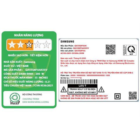  Smart Tivi QLED 4K SAMSUNG 55 inch QA55Q8FAAKXXV 