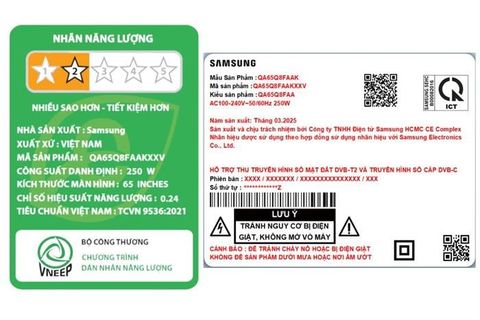  Smart Tivi QLED 4K SAMSUNG 65 inch QA65Q8FAAKXXV 