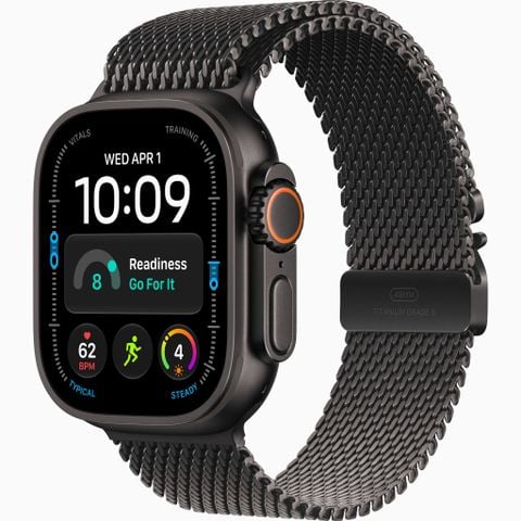 Apple Watch Ultra 4 GPS + Cellular 49mm Black Titanium Milanese Loop