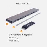 Cổng chuyển Hyperdrive 4K 60Hz 13 Ports Multi-Display Dock Station