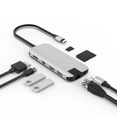Cổng chuyển Hyperdrive Slim 8 Ports USB-C Hub