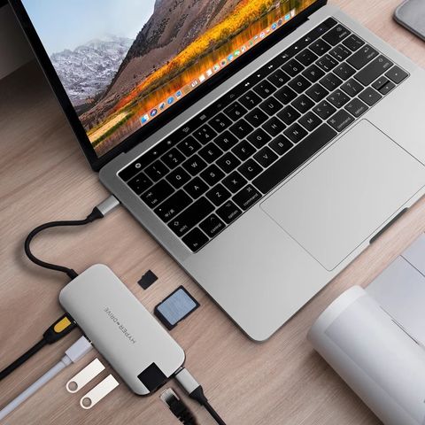 Cổng chuyển Hyperdrive Slim 8 Ports USB-C Hub