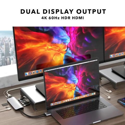 Cổng chuyển Hyperdrive Viper 10-in-2 4K 60Hz USB-C Hub