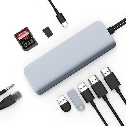Cổng chuyển Hyperdrive Viper 10-in-2 4K 60Hz USB-C Hub
