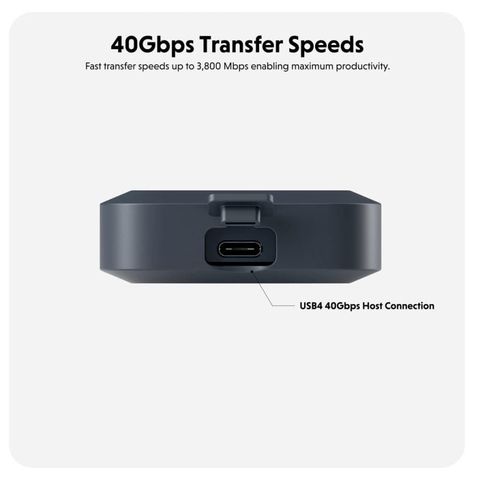 Box ổ cứng SSD Hyperdrive Next USB 4 - 40Gbps NVMe SSD Enclosure