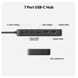 Cổng chuyển Hyperdrive Next Dual 4K HDMI 7 Ports USB-C Hub