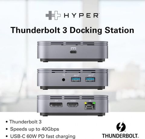 Cổng chuyển đa cổng Hyperdrive Thunderbolt 3 Dock Station