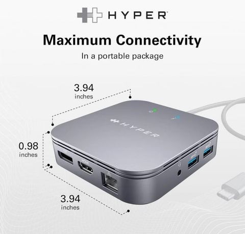 Cổng chuyển đa cổng Hyperdrive Thunderbolt 3 Dock Station