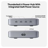 Cỏng chuyển Hyperdrive Thunderbolt 4 Power Hub With Integrated GaN Power Source