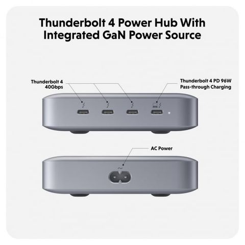 Cỏng chuyển Hyperdrive Thunderbolt 4 Power Hub With Integrated GaN Power Source