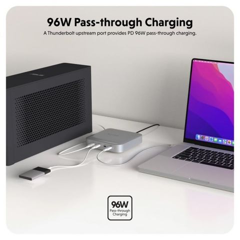 Cỏng chuyển Hyperdrive Thunderbolt 4 Power Hub With Integrated GaN Power Source