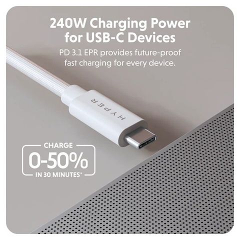 Cáp Hyperdrive USB4 1.2m Braided Performance