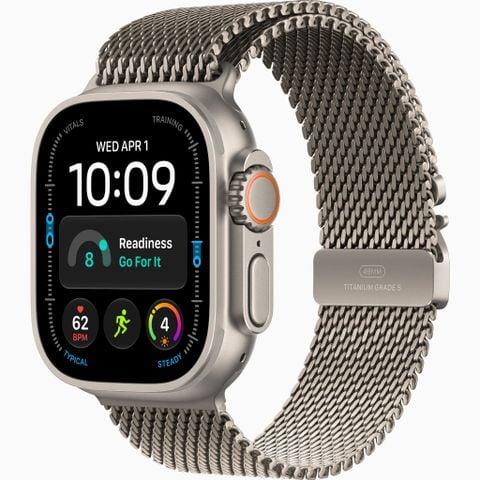 Apple Watch Ultra 4 GPS + Cellular 49mm Natural Titanium Milanese Loop