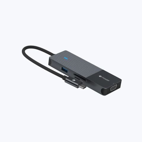 Cổng chuyển Mazer Multiport 8 Ports USB-C Hub HDMI+VGA