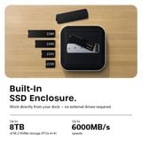Dock Thunderbolt 5 CubeDock with SSD Enclosure - Type B/ Type F