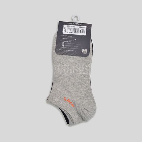  Combo 2 Đôi Vớ Cổ Thấp Biti's Màu Xám Đậm & Đen ASUG00010XAD 
