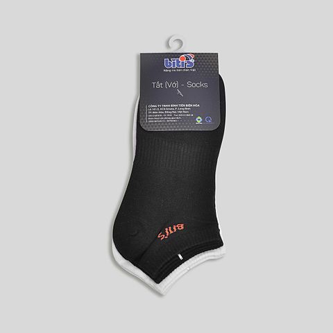  Combo 2 Đôi Vớ Lười Biti's Màu Đen và Trắng ASUG00020DEF 