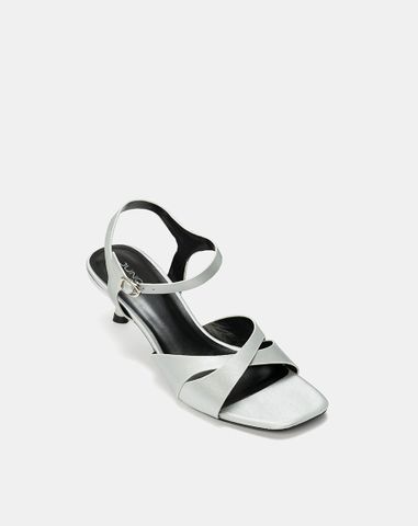  Giày Sandal Gót Nhọn Đắp Quai Chéo 