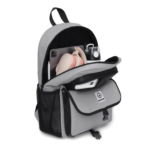  Balo Biti's Helio Teen Nam Nữ Màu Xám Đậm BBBB01200XAD 