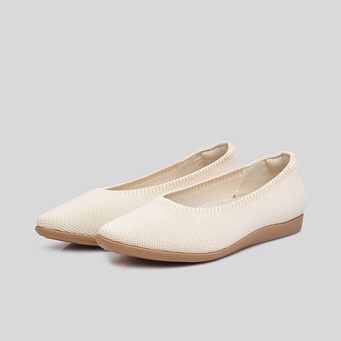  Giày Búp Bê Biti's Nữ Màu Kem BBW002700KEM 