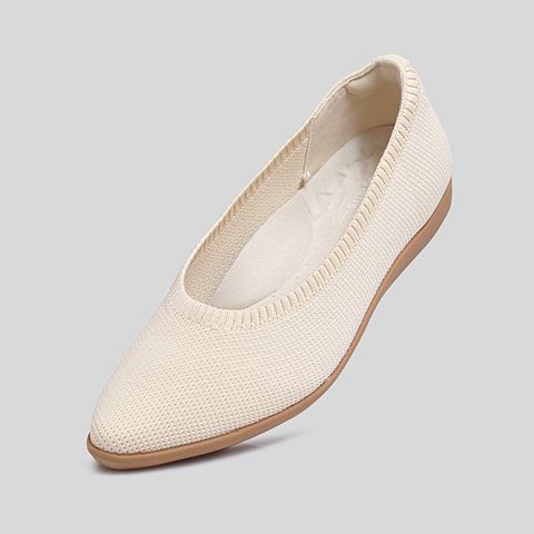  Giày Búp Bê Biti's Nữ Màu Kem BBW002700KEM 