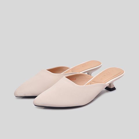  Dép Cao Gót Biti’s Nữ Màu Kem BFW005388KEM 