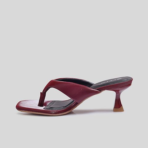  Dép Cao Gót Biti’s Nữ Màu Đỏ Đậm BFW005488DOD 