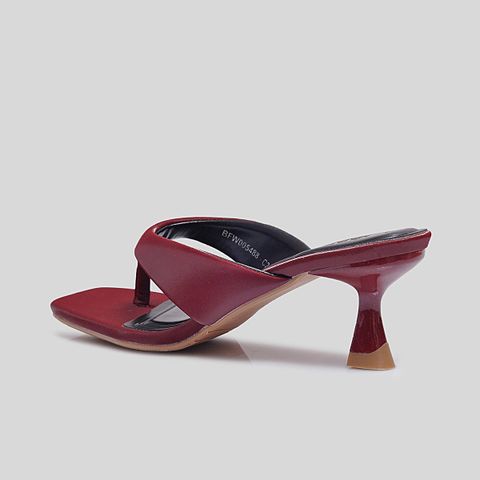  Dép Cao Gót Biti’s Nữ Màu Đỏ Đậm BFW005488DOD 