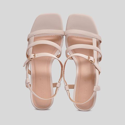  Giày Sandal Cao Gót Biti's Nữ Màu Kem BFW005688KEM 